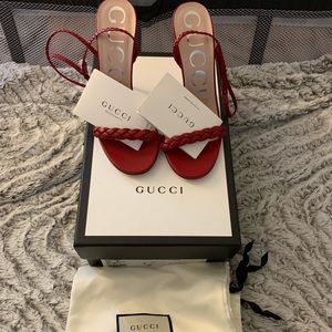 Authentic Gucci heals worn only one time.